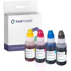 4er Multipack Set kompatibel für Epson Ecotank 104 Tintentanks