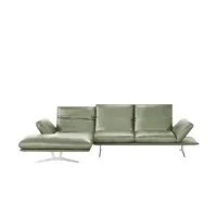 KOINOR Ecksofa Echtleder Francis ¦ grün ¦ Maße (cm): B: 314 H: 93 T: 159