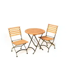 Merxx Balkonset Schlossgarten 3tlg. (Klappstühle ohne Armlehnen)