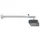 NeoMounts BEAMER-W100SILVER Beamer-Wandhalterung Neigbar, Drehbar Wandabstand (max.): 123cm Silber