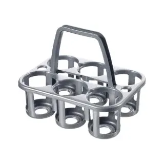 CURVER Flaschenträger grau, für 6 Flaschen à 1,5 Liter, stapelbar K261056KA11KK , Maße (L x B x H): 34,9 x 26 x 27,5 cm