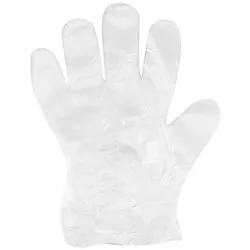 MONOUSO - Handschuhe aus Polyethylen Geprägt Transparent (100 Stück)