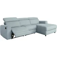 Home Affaire Ecksofa »Sentrano, L-Form,«, 275 cm, man. o. elektr. Relaxfunktion und USB/Kopfverstellung blau
