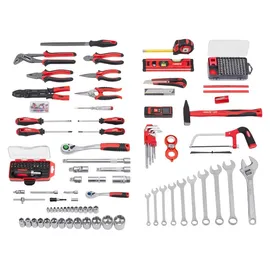 Meister Craft Werkzeugtrolley 238-teilig - Werkzeug-Set - Schwarz/Silber -