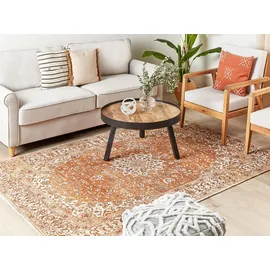 Beliani Beliani, Kurzflor-Teppich, orange 160 x 230 cm orientalisches Muster Kurzflor HAYAT