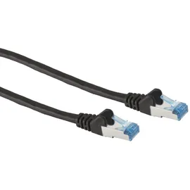 S/CONN maximum connectivity Cat.6a Patchkabel S-ftp, Pimf, Schwarz, 7,5 M