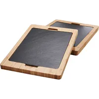 CHEF CUISINE Schneidebrett-Set Holz 1 38 x 28 cm Braun