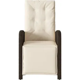 vidaXL Gartensessel 58 x 33 x 58 cm braun 2 St.