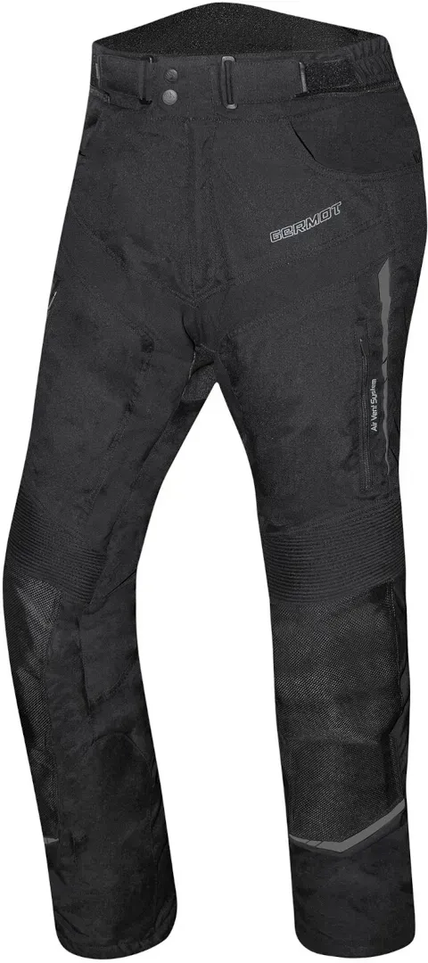 Germot Allround waterdichte motorfiets textiel broek, zwart, 30 Voorman