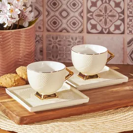 KARACA Art Deco Espressotasse 0,09 l Weiß 2 St.