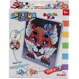 Simba Art und Fun Sequin Fuchs, Platte 18x18cm, 700 Sequins, Stift, ab 5 Jahre
