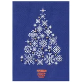 Bothy Threads Grußkarte Kreuzstich-Set Schneeflockenbaum, 9x13.3cm, DWCDX54, Zählmuster