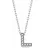 dKeniz Kette mit Anhänger Buchstabe L 925 Sterling Silber weiß