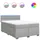 vidaXL Boxspringbett 140 x 200 cm Hellgrau