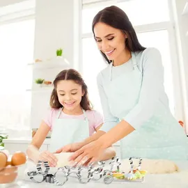 luxuskollektion Ausstechformen Set 30-teilig Edelstahl Plätzchenformen Keks