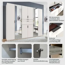 WIMEX Drehtürenschrank Moldau 270 x 208 x 58 cm Beige