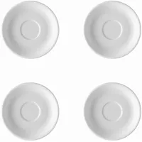 Kaffee-/Tee-Untertasse 14 cm - THOMAS TREND - Dekor Weiß - 4 Stück