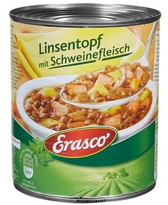Erasco Linsen mit Schweinefleisch Eintopf 800,0 g