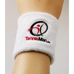 Tennisman - Schweissband - Wristband - weiß