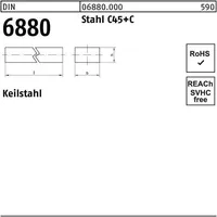 Industrial Quality Supplies DIN 6880 Keilstahl Stahl (C45+C) 22
