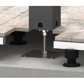 Biohort Grundplatte Höhenverstellbar für Pergola Quarzgrau-Metallic