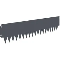 vidaXL Raseneinfassung 103 x 25 cm 10 Stück Anthrazit
