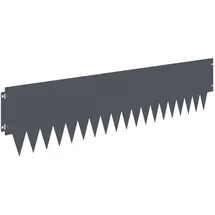 vidaXL Raseneinfassung 103 x 25 cm 10 Stück Anthrazit