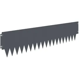 vidaXL Raseneinfassung 103 x 25 cm 10 Stück Anthrazit