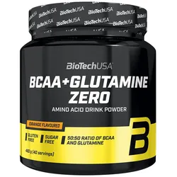 BioTechUSA BCAA+Glutamine Zero (480 g, Orange)