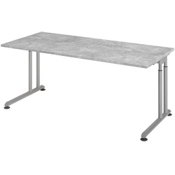 HAMMERBACHER Schreibtisch »Z-Line« 180 cm Gestell silberfarben grau, 180x82x80 cm