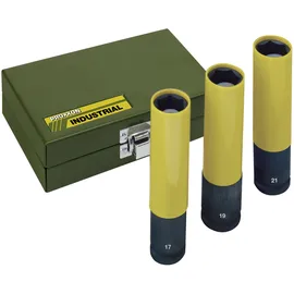 PROXXON IMPACT Steckschlüsselsatz 1/2", 3-tlg. (17, 19, 21mm), 130mm lang