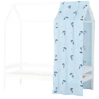 Hoppekids Hausbett Ole Lukoie 70 x 160 cm Baumwolle blau