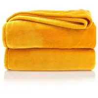 Heimtexland Kuscheldecke flauschig Flanell Wohndecke warm Oekotex Tagesdecke Überwurf