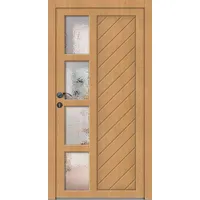 Standardmaß Holz Nebeneingangstür nach Maß "HERTA" Klarlack beidseitig innen öffnend DIN links
