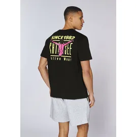 Chiemsee Print-Shirt schwarz M