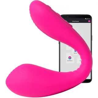 Lovense Dolce App-gesteuerter Doppelvibrator - Rosa