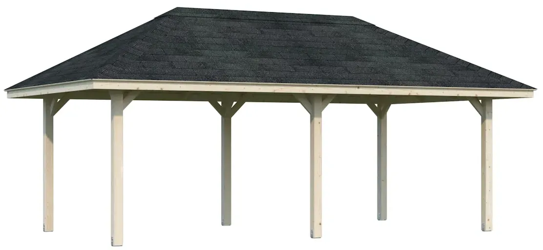Palmako Pavillon Bianca 16,6 m2 naturbelassen