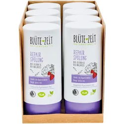 BLÜTE-ZEIT Repair Spülung Bio-Walnuss 200 ml, 8er Pack
