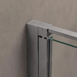 SoGood doporro Duschkabine U-Form 80x70x80 cm Ravenna36uk Duschabtrennung Drehtüren mit Duschwanne 8mm ESG-Sicherheitsglas Klarglas inkl. Nano-beschichtung