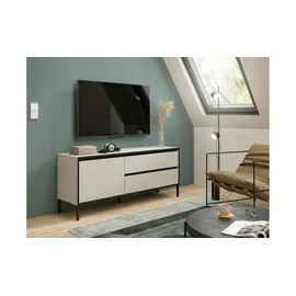 xonox.home Tron Lowboard 150x62 cm Kaschmir/Schwarz Spanplatte