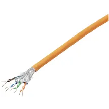 TRU Components Netzwerkkabel CAT 7 S/FTP 4 x 2 x 0.24mm2 CPR-Dca zertifiziert Orange 100 m