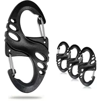 acagala drehbarer Karabinerhaken 360° drehbarer Spinnerkarabiner, Kleiner Selbstsichernder Karabiner Mit Drehgelenk