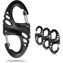 acagala drehbarer Karabinerhaken 360° drehbarer Spinnerkarabiner, Kleiner Selbstsichernder Karabiner Mit Drehgelenk