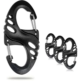 acagala drehbarer Karabinerhaken 360° drehbarer Spinnerkarabiner, Kleiner Selbstsichernder Karabiner Mit Drehgelenk