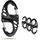 acagala drehbarer Karabinerhaken 360° drehbarer Spinnerkarabiner, Kleiner Selbstsichernder Karabiner Mit Drehgelenk