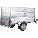 PKW-Anhänger STEMA "Basic 750 Kippsdeichsel", silber (silberfarben), KFZ-Anhänger