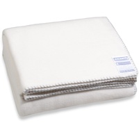 Zoeppritz since 1828 Smoothy Fleece-Decke – Flauschige Kuscheldecke aus Polarfleece - vegan – 140x190cm – 010 Off-White