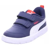 Puma Jungen Unisex Kinder Courtflex V3 V Inf Sneaker, Navy White Red, 27