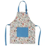 Kinderschürze - Baumwolle - Vordertasche - Verstellbarer Träger - Modisches Design