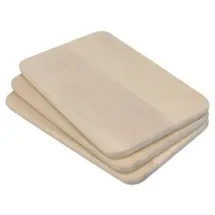 chefware 3er-Set: Schneidebretter in Natur - (L)21,5 x 13,5 x 1 cm,
